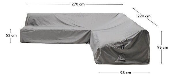 Ochranný obal na zahradní nábytek 270x270x95 cm Iria – Kave Home