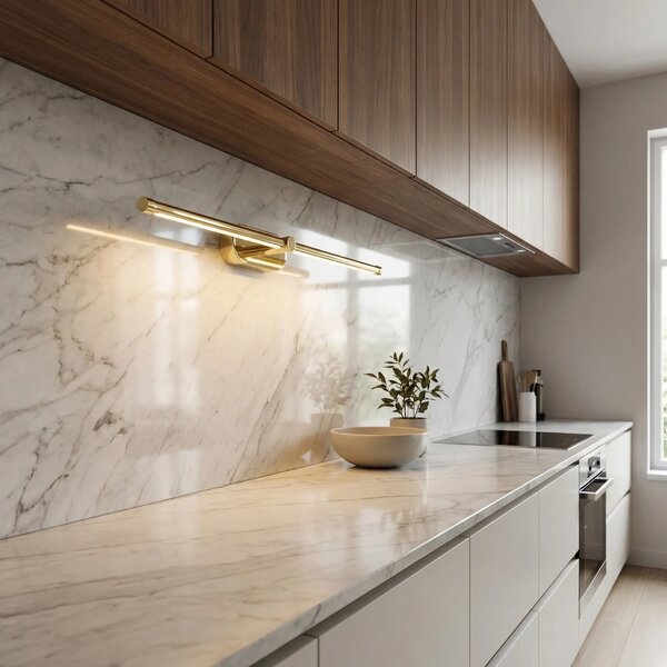 Toolight Koupelnové nástěnné LED osvětlení APP1890-1W 60 cm zlatá