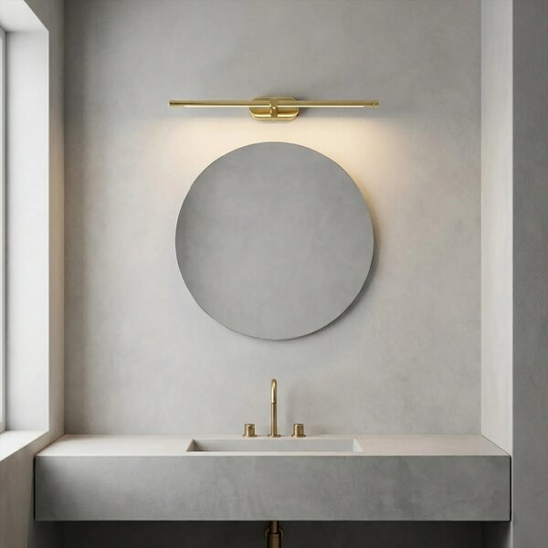 Toolight Koupelnové nástěnné LED osvětlení APP1890-1W 60 cm zlatá