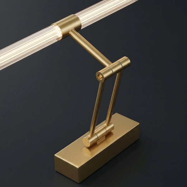 Toolight Koupelnové nástěnné LED osvětlení APP1899-1W 40cm kartáčovaná zlatá