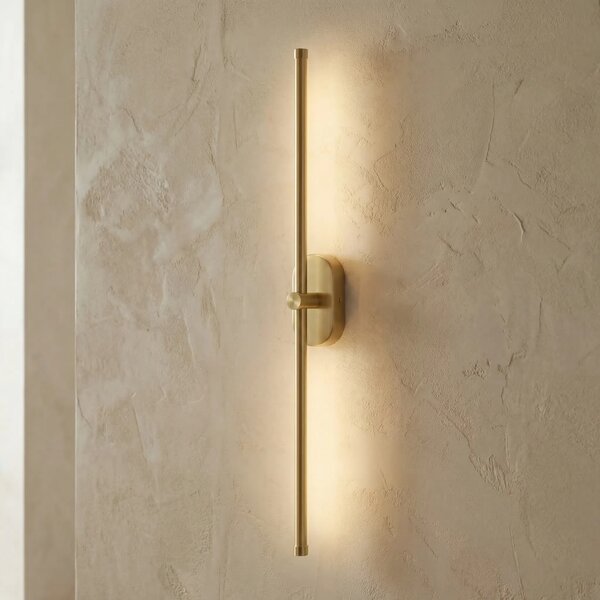Toolight Koupelnové nástěnné LED osvětlení APP1894-1W 80 cm kartáčovaná zlatá