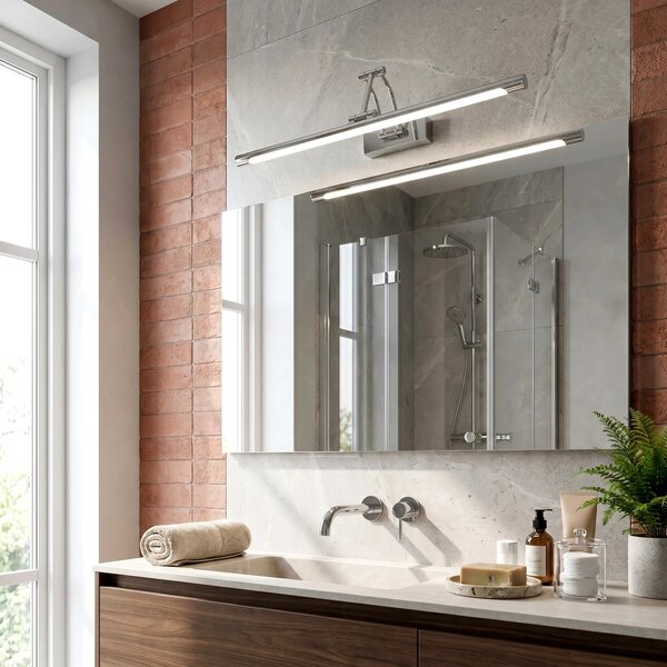 Toolight Koupelnové nástěnné LED osvětlení SWE017-1W 60cm chrom