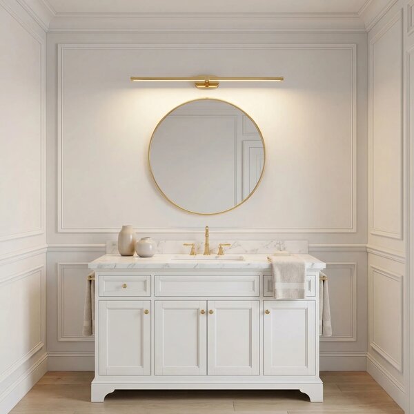 Toolight Koupelnové nástěnné LED osvětlení APP1891-1W 80 cm zlatá