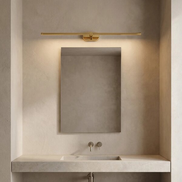 Toolight Koupelnové nástěnné LED osvětlení APP1891-1W 80 cm zlatá