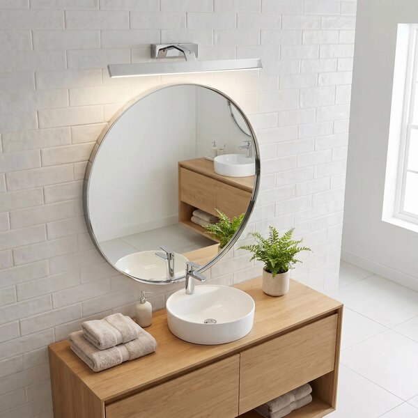 Toolight Koupelnové nástěnné LED osvětlení SWE002-1W 58cm chrom