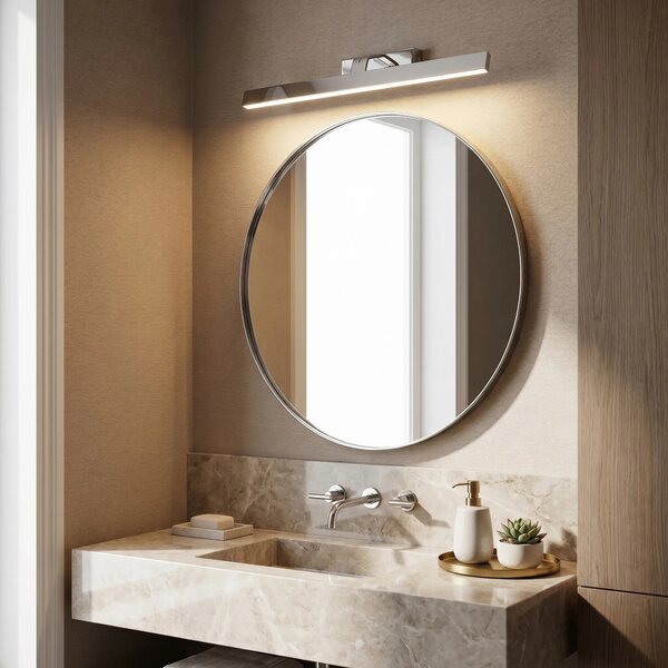 Toolight Koupelnové nástěnné LED osvětlení SWE002-1W 58cm chrom