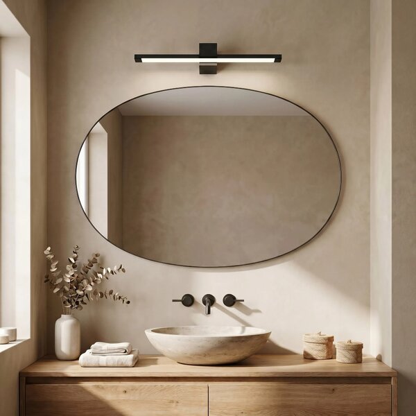 Toolight Koupelnové nástěnné LED osvětlení SWE050-1W 60 cm černá