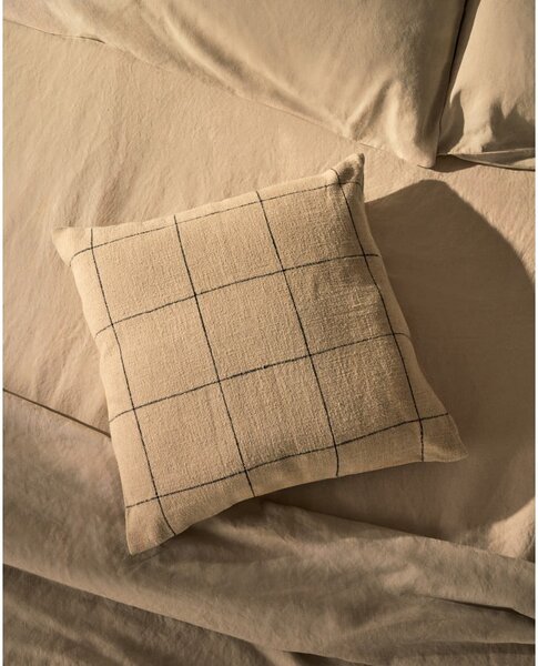 Povlak na polštář s příměsí lnu 45x45 cm Ayame – Kave Home