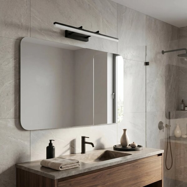 Toolight Koupelnové nástěnné LED osvětlení APP1879-1W 60cm černá
