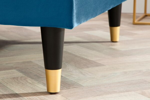 Sedací souprava COZY VELVET II 260 CM modrá samet Nábytek | Obývací pokoj | Sedací soupravy a pohovky | Sedací soupravy | Rohové