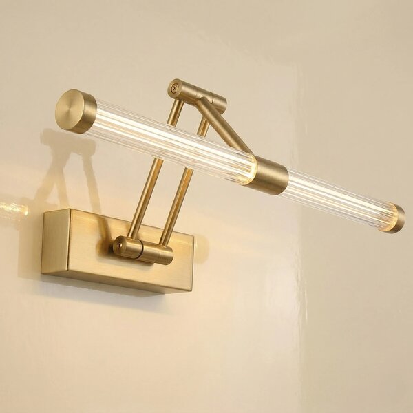Toolight Koupelnové nástěnné LED osvětlení APP1899-1W 40cm kartáčovaná zlatá