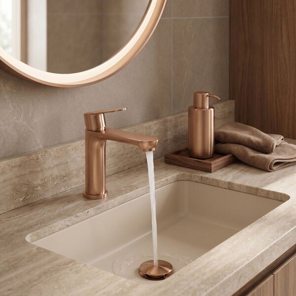 Koupelnová baterie Rea Logan Brush Copper
