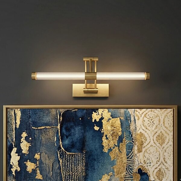Toolight Koupelnové nástěnné LED osvětlení APP1899-1W 40cm kartáčovaná zlatá
