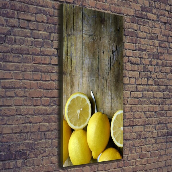 Vertikální Moderní obraz canvas na rámu Citrony ocv-88521131