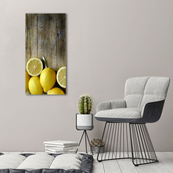 Vertikální Moderní obraz canvas na rámu Citrony ocv-88521131