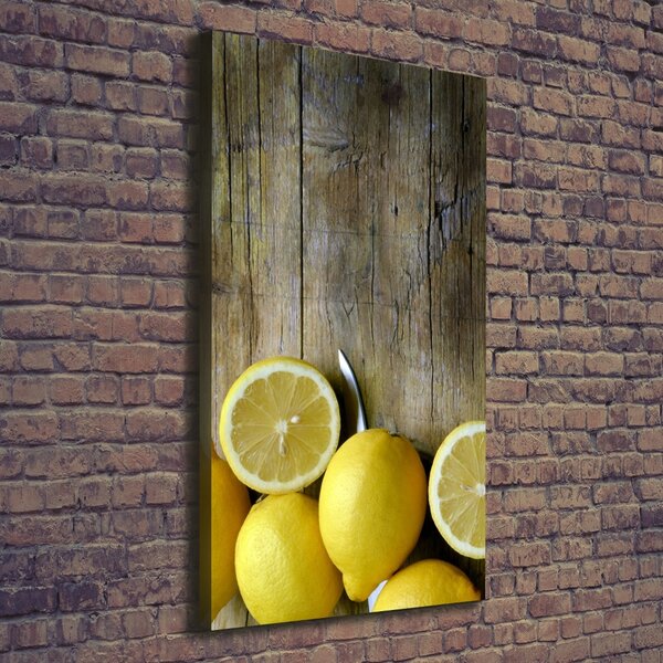 Vertikální Moderní obraz canvas na rámu Citrony ocv-88521131