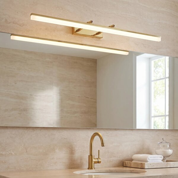 Toolight Koupelnové nástěnné LED osvětlení APP1874-1W 80cm zlatá