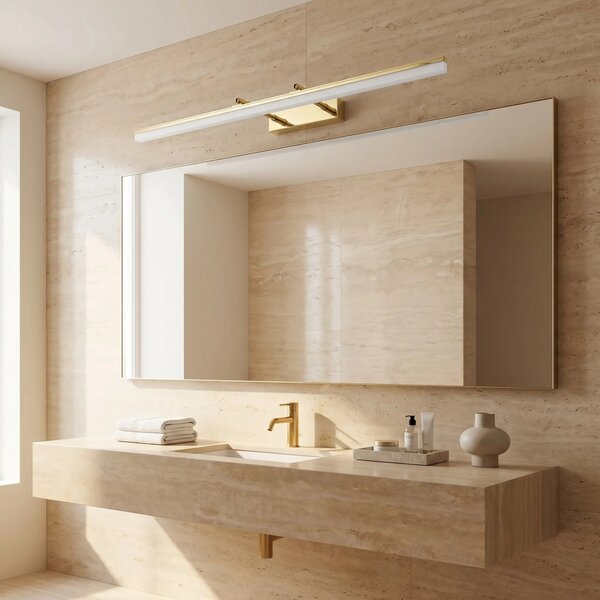 Toolight Koupelnové nástěnné LED osvětlení APP1874-1W 80cm zlatá