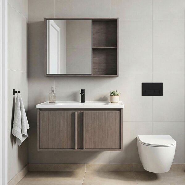 Sada koupelnového nábytku s umyvadlem Gama T25023 KJM 80CM