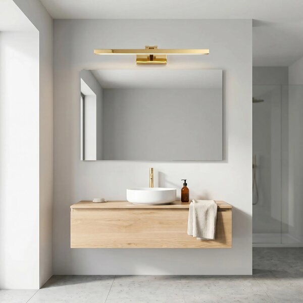 Toolight Koupelnové nástěnné LED osvětlení APP1862-1W 80 cm zlatá