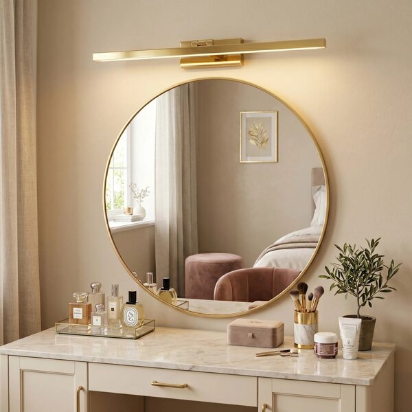 Toolight Koupelnové nástěnné LED osvětlení APP1862-1W 80 cm zlatá