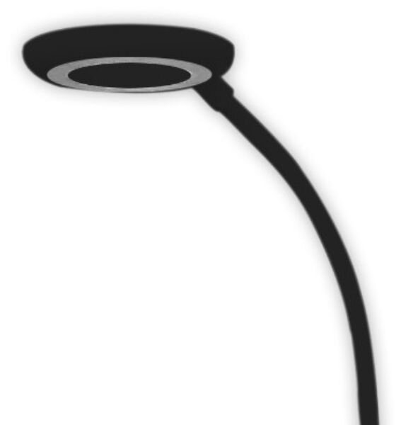 Stmívatelná LED stojací lampa Angel 12W 500lm denní světlo, černá