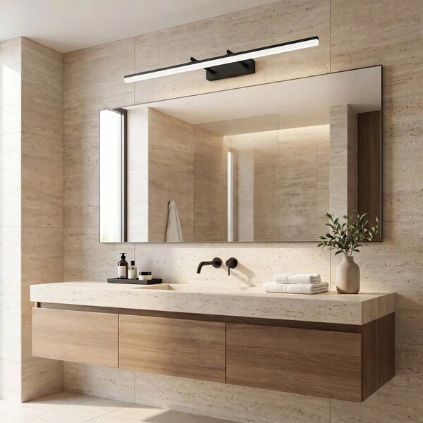 Toolight Koupelnové nástěnné LED osvětlení APP1880-1W 80cm černá