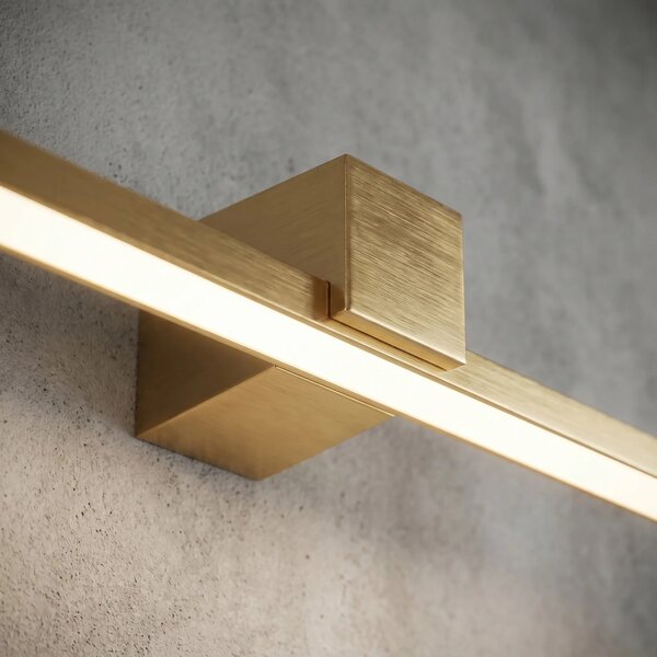 Toolight Koupelnové nástěnné LED osvětlení SWE048-1W 80cm zlatá kartáčovaná