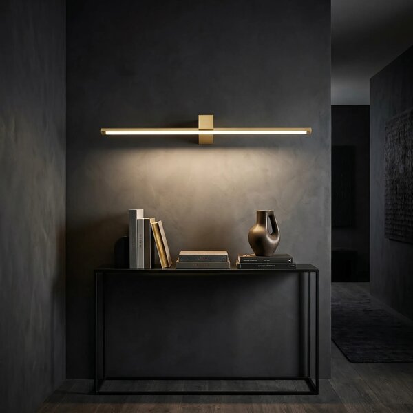 Toolight Koupelnové nástěnné LED osvětlení SWE048-1W 80cm zlatá kartáčovaná