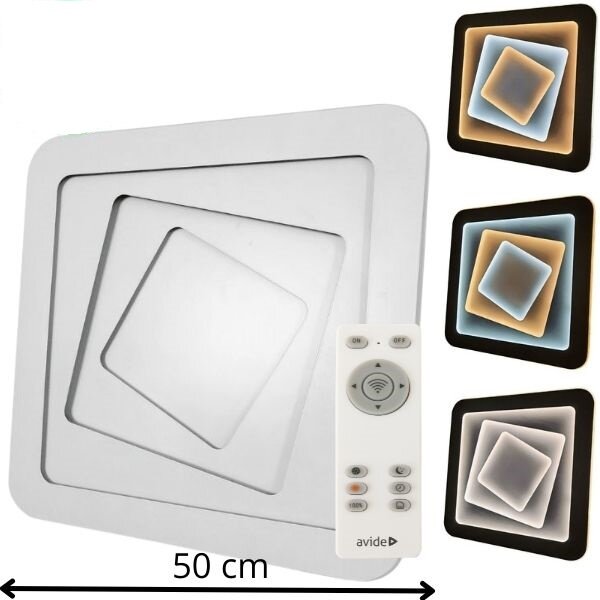 Designové led stropní svítidlo Avide Porter 50cm 106W 8243lm CCT dálkové ovládání 3 roky