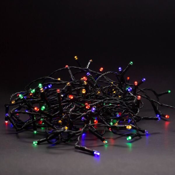 LED vánoční řetěz 24m, venkovní, vícebarevný, 240 LED, 3,6W prodloužení bez adaptéru