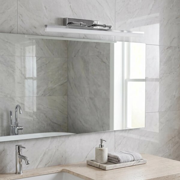 Toolight Koupelnové nástěnné LED osvětlení APP1870-1W 60cm chrom