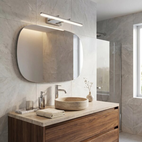 Toolight Koupelnové nástěnné LED osvětlení APP1870-1W 60cm chrom