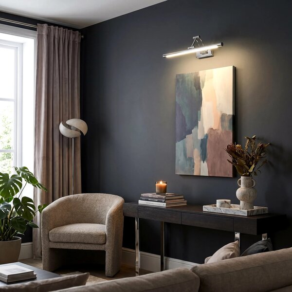 Toolight Koupelnové nástěnné LED osvětlení SWE016-1W 42cm chrom