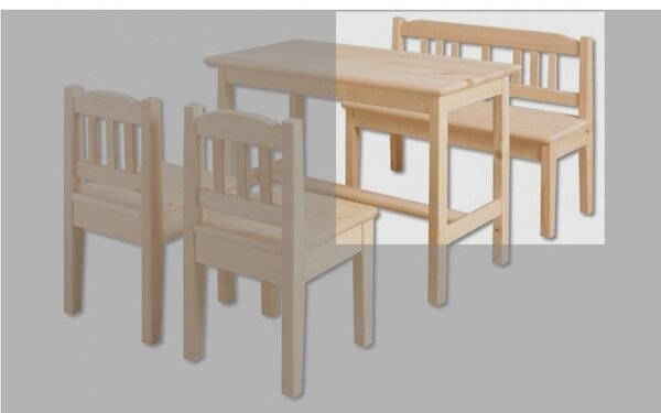 Dřevěná dětská lavička STRAKOŠ AD 240