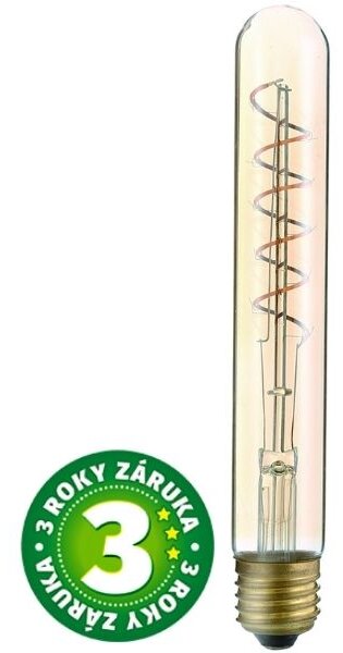 Prémiová designová retro LED žárovka E27 4,5W 400lm EXTRA TEPLÁ filament, ekv. 35W, 3 roky