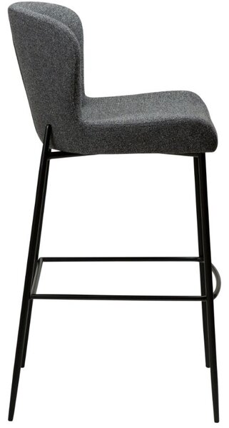 -25 % Dny MOMENTI– ​​​​​Dan-Form Šedá látková barová židle DAN-FORM Glam 78 cm