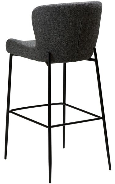 -25 % Dny MOMENTI– ​​​​​Dan-Form Šedá látková barová židle DAN-FORM Glam 78 cm