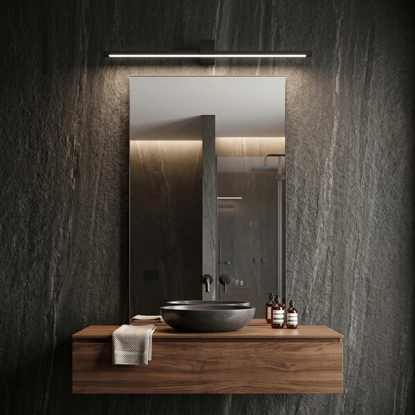 Toolight Koupelnové nástěnné LED osvětlení SWE051-1W 80 cm černá