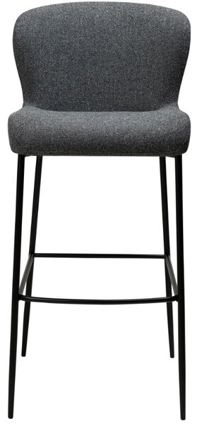 -25 % Dny MOMENTI– ​​​​​Dan-Form Šedá látková barová židle DAN-FORM Glam 78 cm