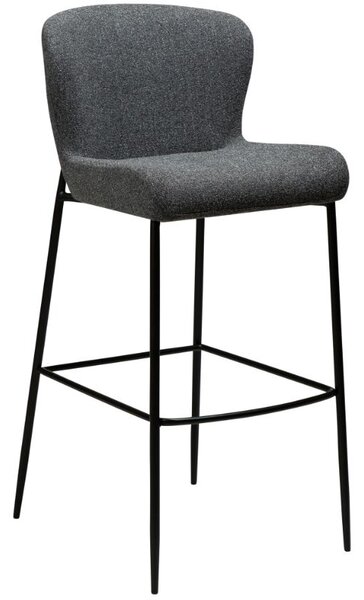 -25 % Dny MOMENTI– ​​​​​Dan-Form Šedá látková barová židle DAN-FORM Glam 78 cm