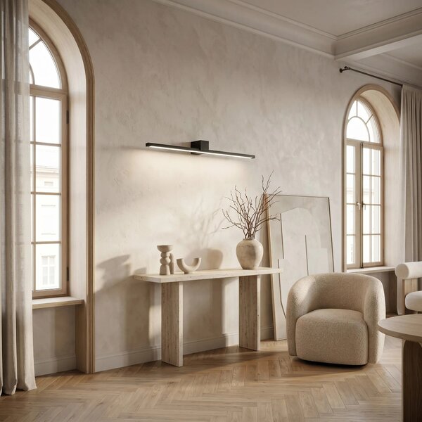 Toolight Koupelnové nástěnné LED osvětlení SWE051-1W 80 cm černá