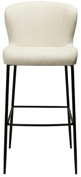 ​​​​​Dan-Form Bílá látková barová židle DAN-FORM Glam 78 cm