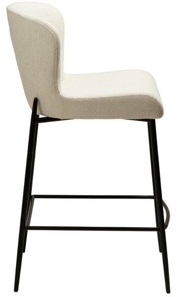​​​​​Dan-Form Bílá látková barová židle DAN-FORM Glam 67 cm