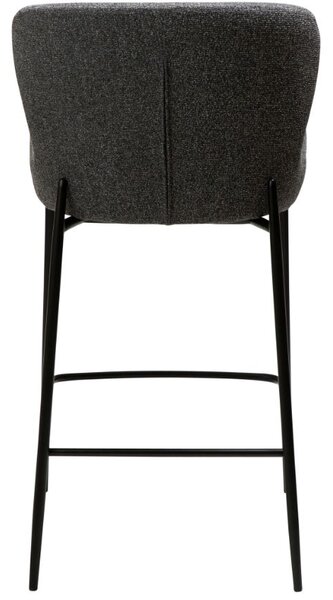 ​​​​​Dan-Form Šedá látková barová židle DAN-FORM Glam 67 cm