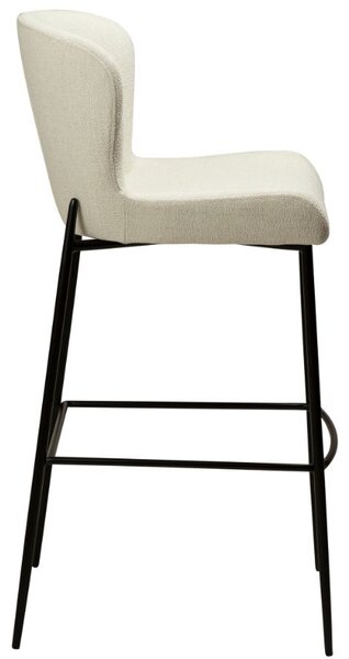 ​​​​​Dan-Form Bílá látková barová židle DAN-FORM Glam 78 cm
