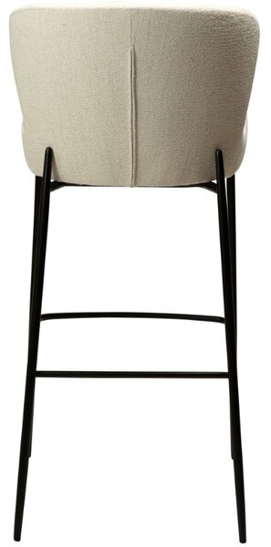 ​​​​​Dan-Form Bílá látková barová židle DAN-FORM Glam 78 cm