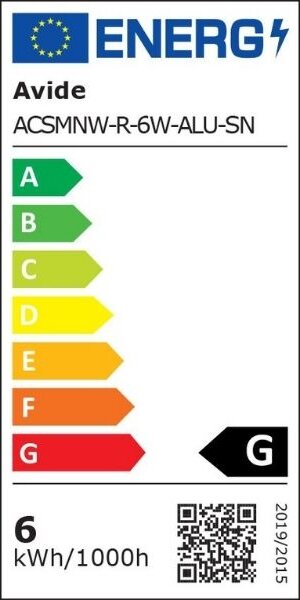Prémiový přisazený LED panel 6W 420lm, denní, kruhový, matný chrom, 3 roky