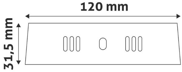 Prémiový přisazený LED panel 6W 420lm, denní, kruhový, matný chrom, 3 roky