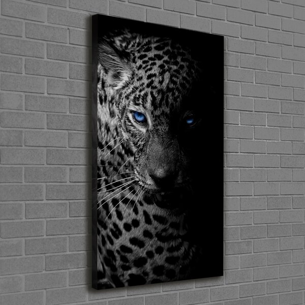 Vertikální Moderní obraz canvas na rámu Leopard ocv-89549218